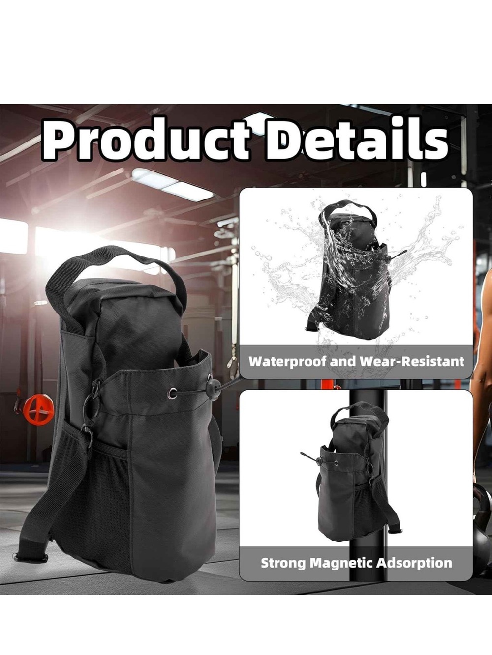 HoldTheGear - Magnetic Off-The-Floor Gym Bag